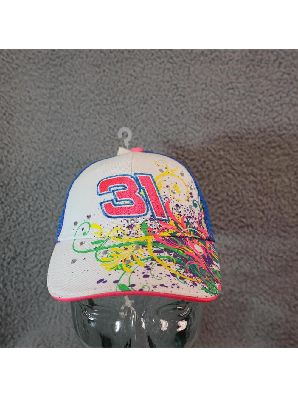 Nascar Woman Racing Hat Ryan Newman #31 Trucker cap Bedazzle